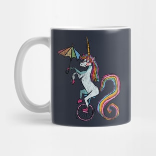 Unicorn Unicycle Umbrella Mug